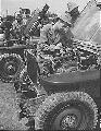 Korai gyrts (early slat grill) Willys MB. Figyeld meg a felniket, mg nem az un. 'combat' felnik (nem sztszedhetek). Fort Knox 1942. jnius