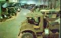 South Australian Military Vehicle Museum fcsarnok. Br nem tl j kp, de a bal szlen lthat egy jeep elmosdott kpe.