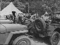USMC jeepek, New River, North Carolina. Marine truck transport units 1942 mjus.