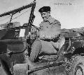 Lt. General Sir Richard McCreery driving a Jeep on the Fifth Army Front in Africa.March 1944.
