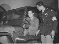King Michael of Rumania in jeep of Colonel Marshall R. Gray. Italy