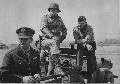 Lt. Gen. Ira C. Eaker, , Maj. Gen. Lucien K. Truscott,  Brig. Gen. Gordon P. Saville. Anzio, Italy