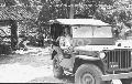 20534264 Ford GPW, General van Oyen at jeep leaving at Nica camp.