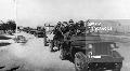 Soviet red army anti tank unit in us-made jeeps on the way to the front, world war 2, american aid, lend lease program.