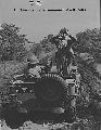 2055659 GPW Fort Riley, Kansas, US. During a field problem of a mechanized cavalry reconnaissance unit. April 1942